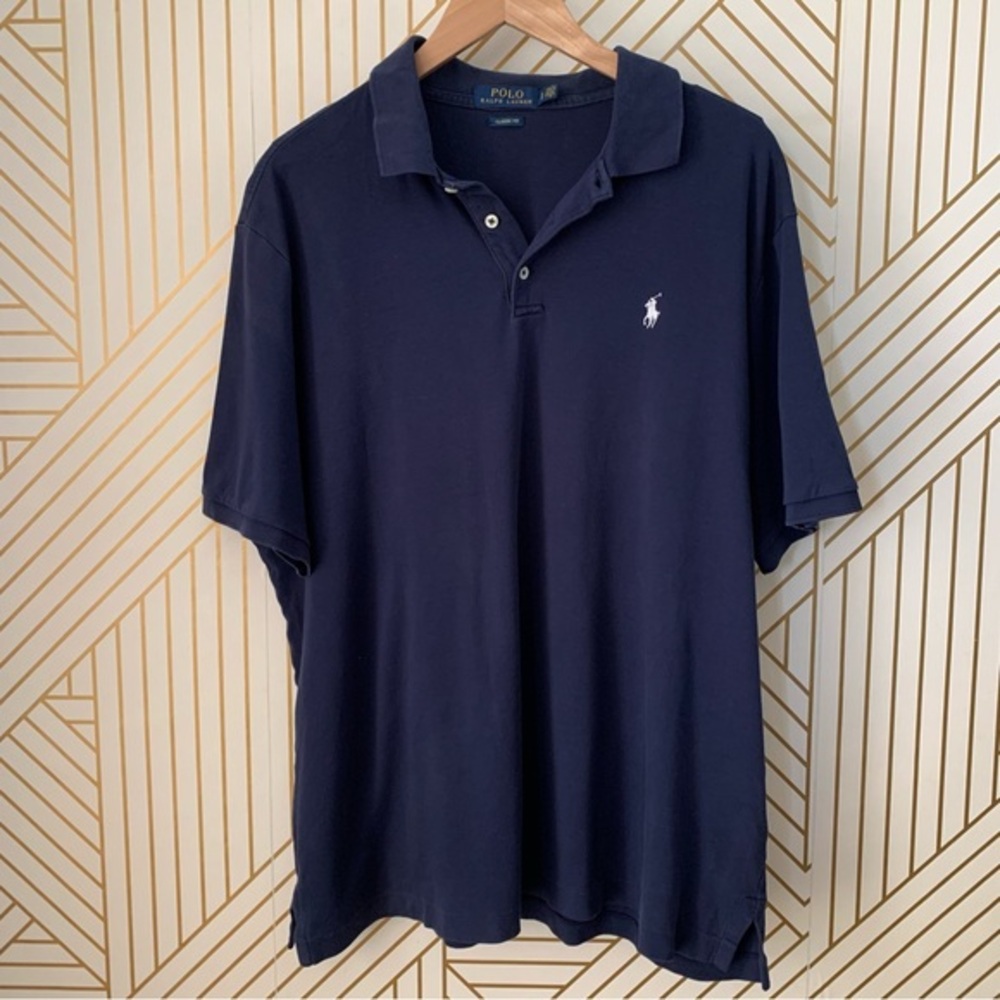 Polo Ralph Lauren 100% cotton classic Fit Polo shirt Newport Navy XL pony logo